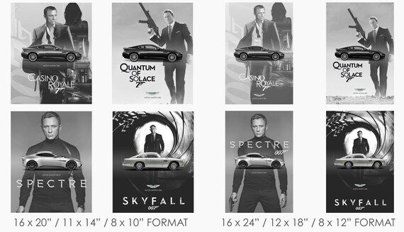 James Bond 007 Daniel Craig Aston Martin #2 POSTER 