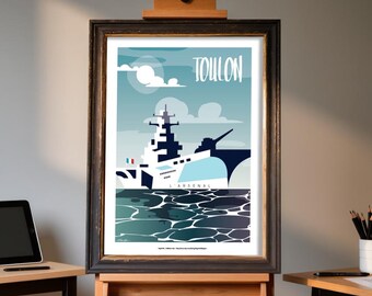 Toulon poster illustration