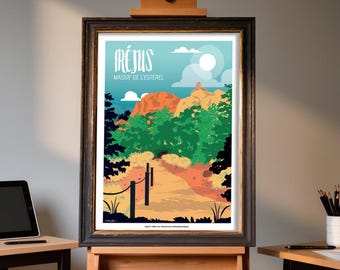 Fréjus poster illustration