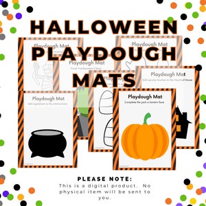 Tappetini per plastilina di Halloween