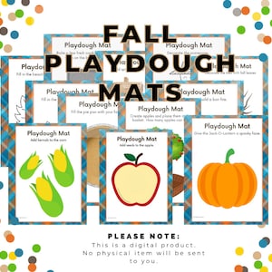 Fall Play Dough Mats Preschool Printables Play Doh Mats Homeschool