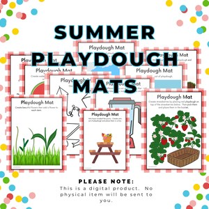 Summer Playdough Mats