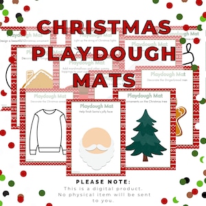 CHRISTMAS Playdough Mats