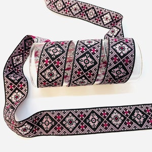 10m/30mm Metall Geometrisches Jacquard Band (1,18inch) Jacquardborte, Vintage Zierleiste,Kostümband,Hundehalsband,Katzenhalsband