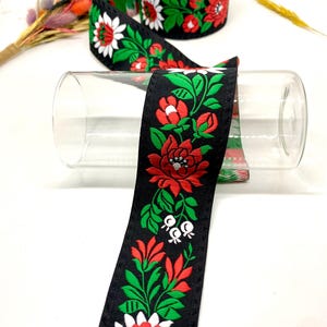10Yards/50 mm Floral Jacquard Ribbon(1.96 inch)Jacquard Trim,Vintage Trim,Drapery Trim,Brocade Trim,Collor Supply,Dog Collar,Sewing Trim