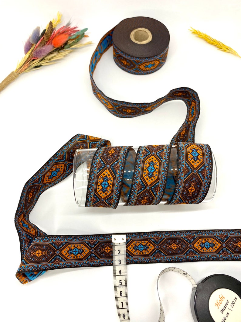 Medieval Jacquard Ribbon: 30mm Colorful Woven Trim, 10 Yards - Etsy