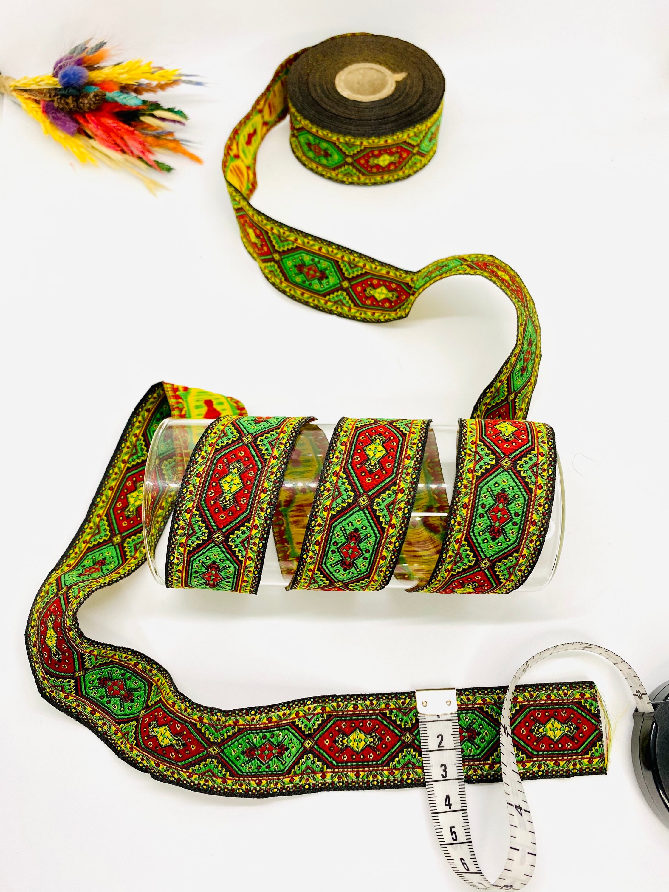 Celtic Rope Ribbon Celtic Knot Jacquard Ribbon: Colorful Woven Trim, 30mm, 10 Yards - Etsy
