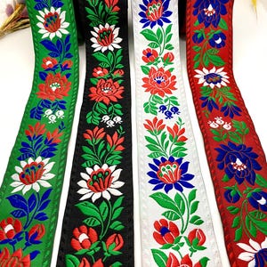 10Yards/50 mm Floral Jacquard Ribbon(1.96 inch)Jacquard Trim,Vintage Trim,Drapery Trim,Brocade Trim,Collor Supply,Dog Collar,Sewing Trim