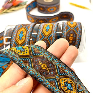 10 Yards/30 mm Colourful Medieval Jacquard Ribbon(1.18 inch)Vintage Ribbon,Jacquard Trim,Sewing Trim,Costume Trim,Drapery Trim,Dog Collar
