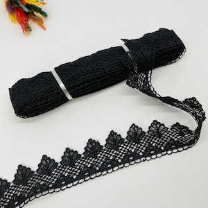 Kant trim, 9 yard / 40mm, Zwarte Venetië Lace Trim, guipure trim, bruid kant, Floral Geborduurde Lace Trim, breedte-1,57 inch, pillow.towel, kleding
