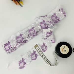 Kant trim, Stof noties, 9 yard/40mm, Witte Venetië Kant Trim, met coquilles, guipure kant trimmen, brede guipur, venica kant