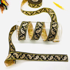 10Yards/20mm Salmon Patterned Jacquard trim(0.78 inch)Jacquard Ribbon,Vintage Ribbon,Drop Ribbon,Woven Ribbon,Medieval Ribbon,Dog Collar