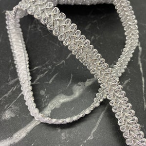 1/2&quot; SILVER  Braid Gimp Trimming,Many Colors,Pillow sets,Living room sets,Kitchen sets,Dresses,Shoes,used in many places