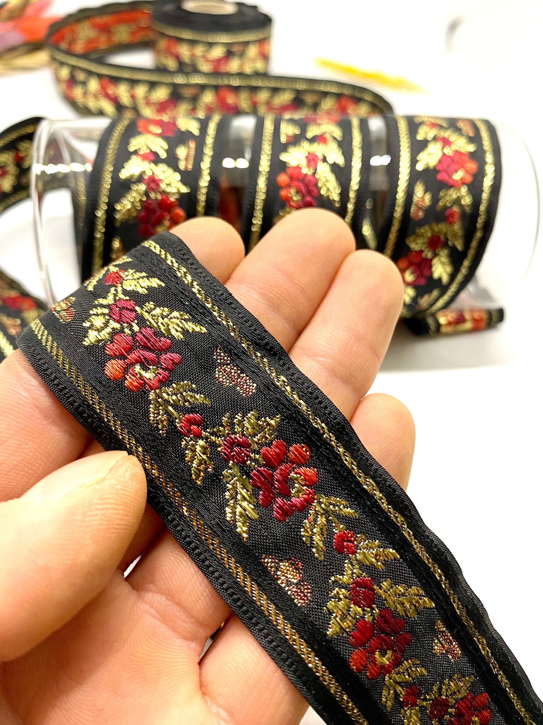 10 Yards/30 Mm Blue Floral Jacquard Trim1.18 Inchjacquard Ribbon,vintage Ribbon,floral Ribbon,rose Trim,sewing Trim,dog Collar,floral Trim - Etsy Israel 10 Yards/30 Mm Blue Floral Jacquard Trim1.18 Inchjacquard Ribbon,vintage Ribbon,floral Ribbon,rose Trim,sewing Trim,dog Collar,floral Trim - Etsy Israel
