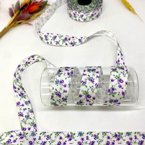 10 Yards/25 mm Purple Floral Jacquard Ribbon(0.98 inch)Vintage Ribbon,Costume Ribbon,Jacquard Trim,Sewing trim,Dog collar,Drapery Trim