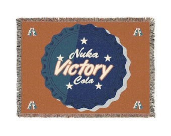 Nuka Cola Victory Inspired Woven Blanket