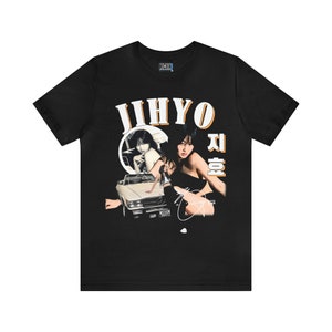 ☺︎ TWICE ジヒョ　Tシャツ　Ｍサイズ T-SHIRT〈BLACK〉【L】/ JIHYO / TWICE『THIS IS FOR』 – JYP