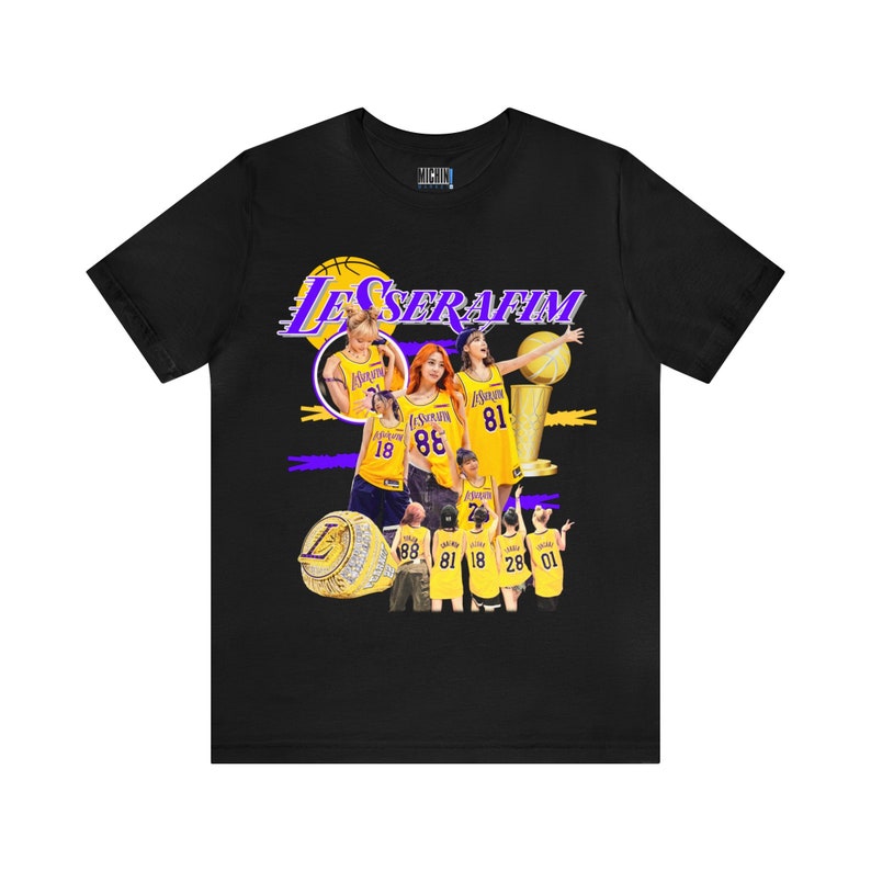 Camiseta vintage LE SSERAFIM x Los Angeles Lakers - Etsy México