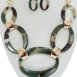 Army Camo Necklace Etsy