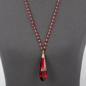 Womens Fashion Soild Color Finish Teardrop Pendant Necklace Set, Wedding Necklace, Gift for Valentines Day