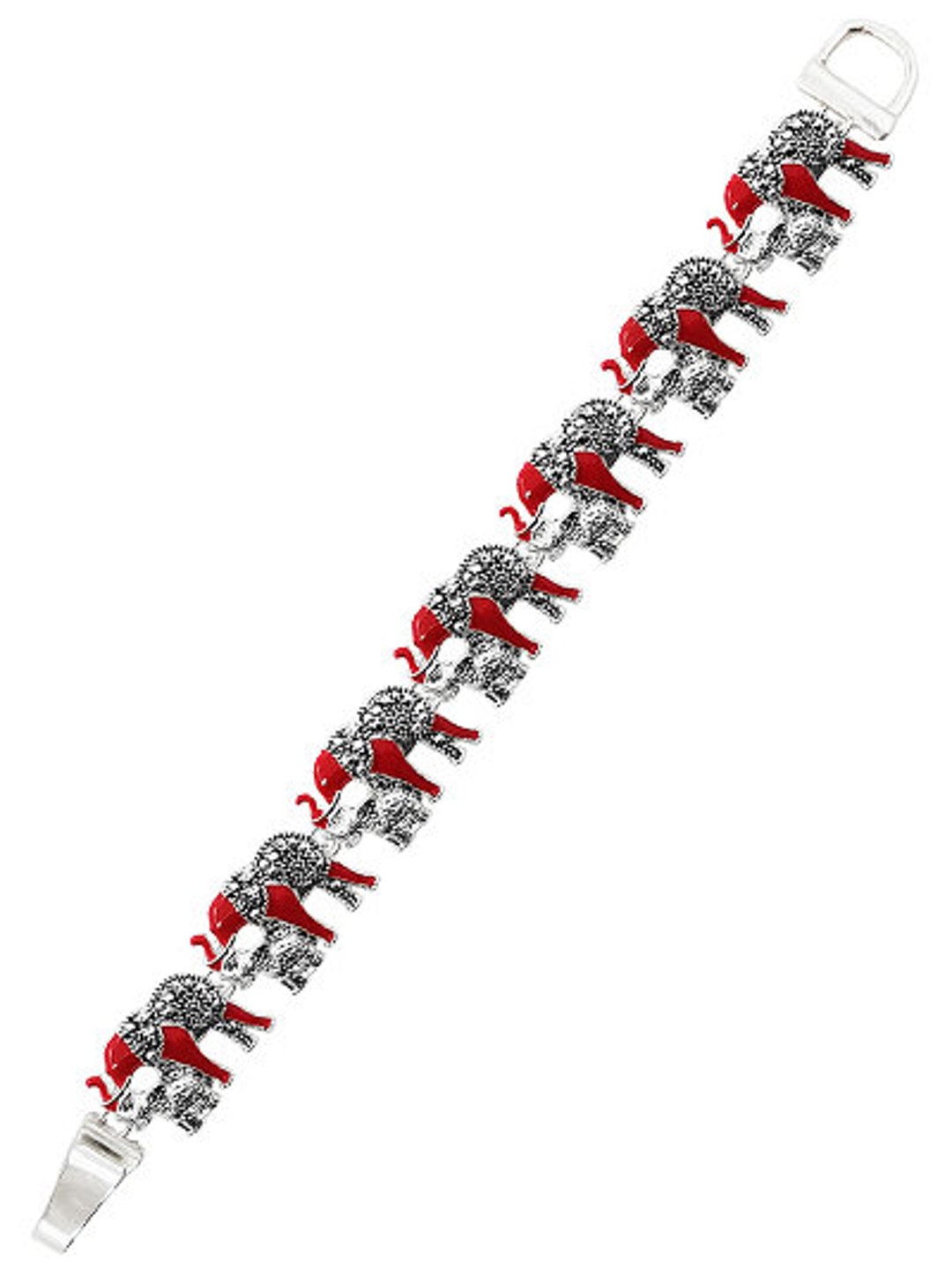 Elephant Epoxy Red Charm Bracelet Elephant Bracelet Ethnic Etsy