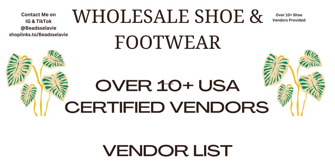 Wholesale shoe cheap vendors
