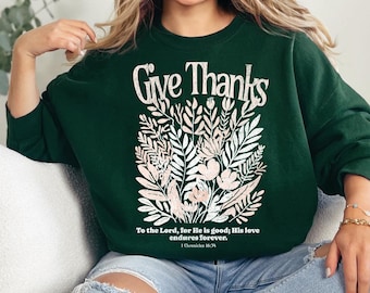 Christian Fall Sweater Thanksgiving Sweatshirt Faith Inspired Sweater Gift For Friend