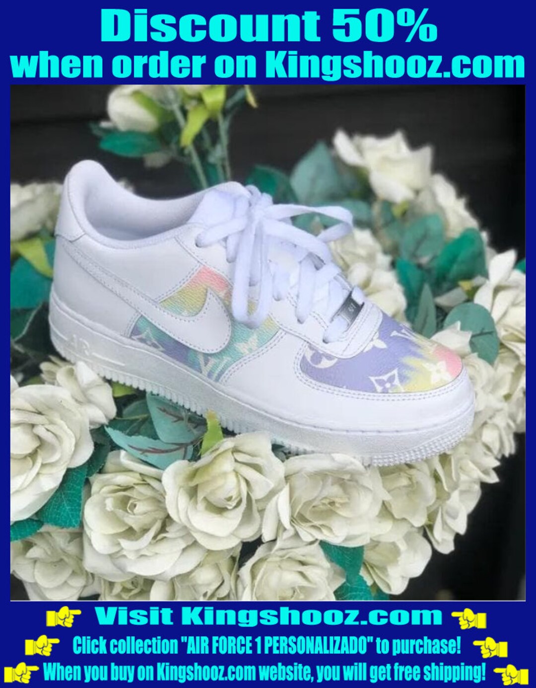 custom air force 1 pastel