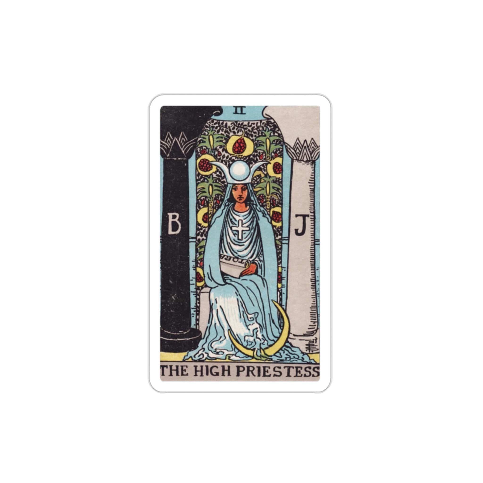 Vinyl Sticker - Tarot card : The High Priestess