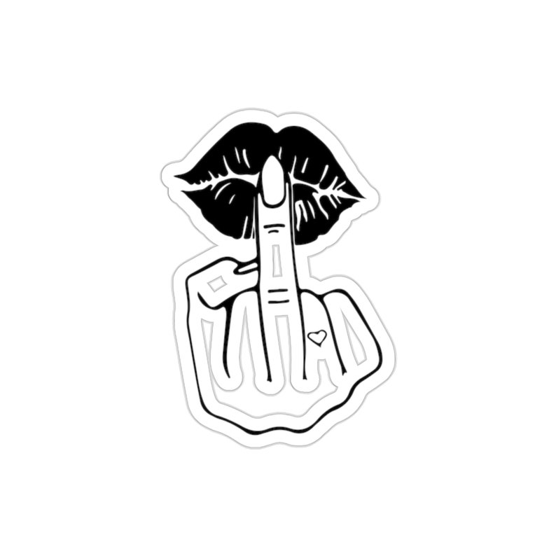 Vinyl Sticker - Classy Finger - Etsy