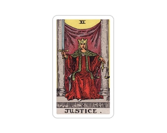 Vinyl Sticker - Tarot card : Justice