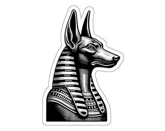 Egyptische god Anubis - gestanste sticker