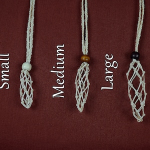 Empty Stone Necklace Macrame Necklace Crystal Necklace -  in 2023