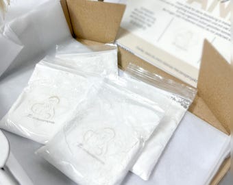 Polvere conservante per gioielli con latte materno - Kit fai da te per gioielli con latte materno | pensato appositamente per artisti/venditori di gioielli con latte materno
