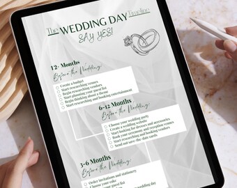 Wedding Checklist - 12 month planner