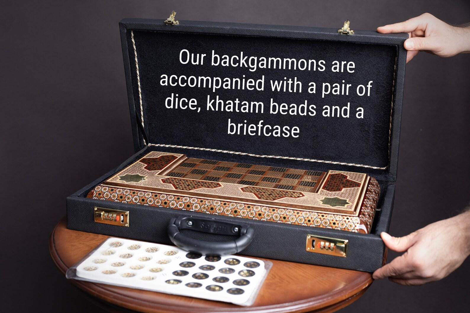 手作りペルシャ・ハタムバックギャモンチェスボード：ポロミニチュア