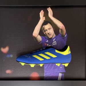 John Terry Signed and Framed Chelsea Boot with COA & photo proof