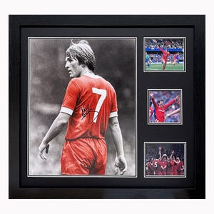 Kenny Dalglish Signed and Framed Liverpool photograph with COA & photo proof