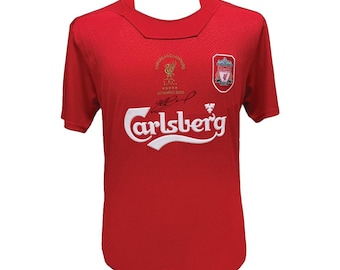 Steven Gerrard Signed Liverpool Shirt with COA & photo proof