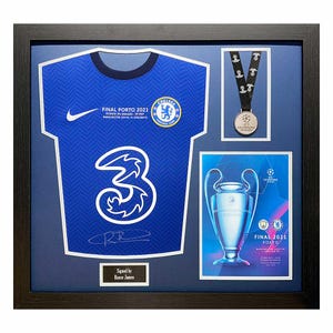 Reece James Signed and Framed Chelsea Shirt with COA & photo proof