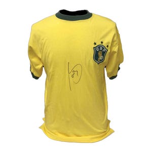 Socrates Signed Brazil Shirt with COA & photo proof