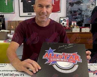 Zinedine Zidane France 1998 Signed and Framed World Cup Final Goal