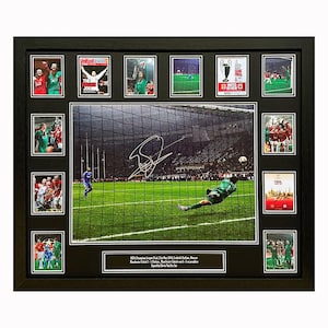 Edwin Van Der Sar Gesigneerde en ingelijste Manchester United-foto met COA en fotobewijs