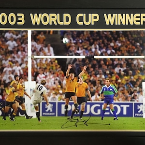 Jonny Wilkinson Signed and Framed England Rugby  photograph with COA & photo proof