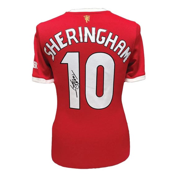 直筆サイン入りユニフォーム パク・チソン マンチェスター