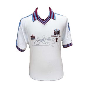 Sir Trevor Brooking Signed West Ham United Shirt with COA & photo proof