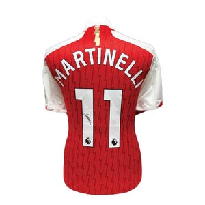 Gabriel Martinelli Signed Arsenal Shirt with COA & photo proof