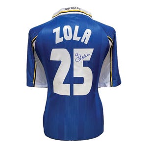 Gianfranco Zola Signed Chelsea Shirt with COA & photo proof