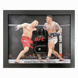 Tom Aspinall Signed and Framed UFC glove with COA & photo proof