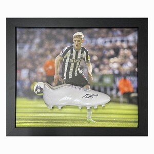 Anthony Gordon Signed and Framed Newcastle United Boot with COA & photo proof